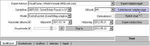 VisualTester expert advisor
