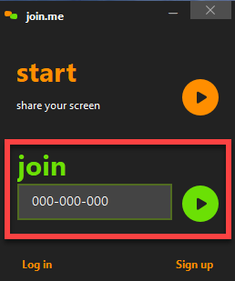 join.me – csatlakozás kód segítségével join.me - Hang engedélyezése