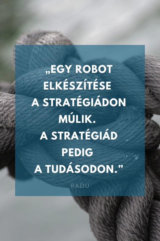 Egy robot elkészítése a stratégiádon múlik...