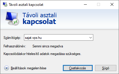 Távoli asztal kapcsolat